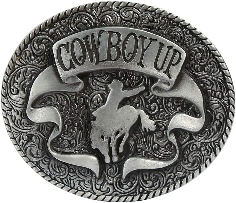 KDG Western Belt Buckle Vintage Cowboy Up Belt Buckle for Men Women - Image 1